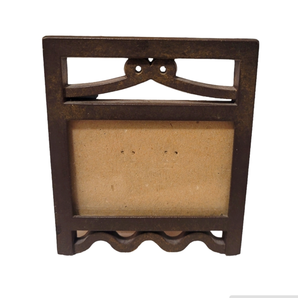 Bronze Tone Small Standing Metal Photo Frame